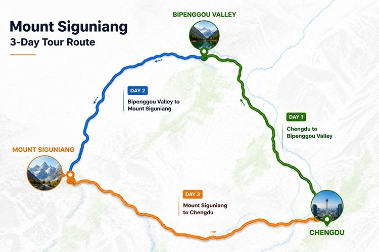 3-Day Mount Siguniang Private Tour from Chengdu — real travel scene