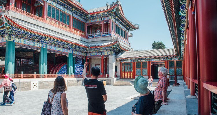 Our guests in the Summer Palace