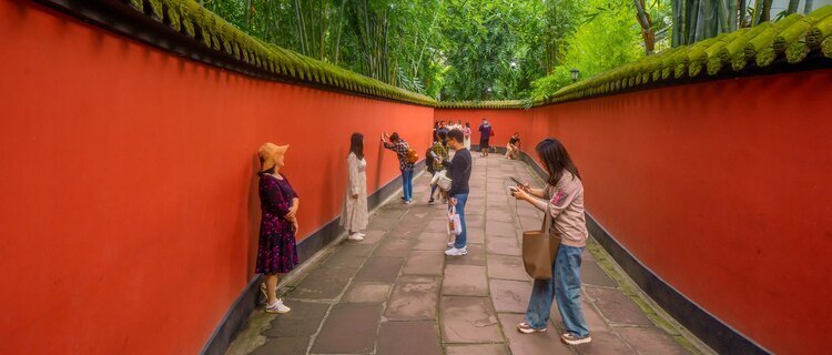 Wuhou Shrine in Chengdu in September