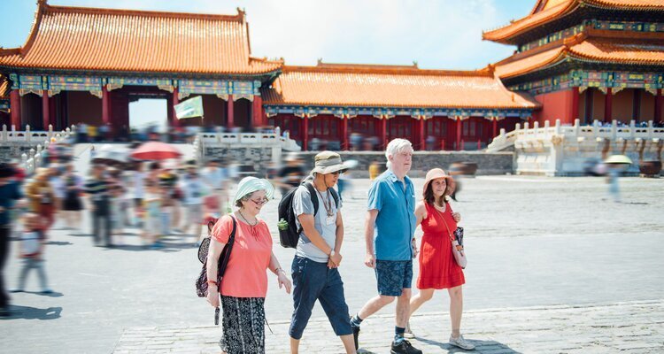 Our guests in the Forbidden City