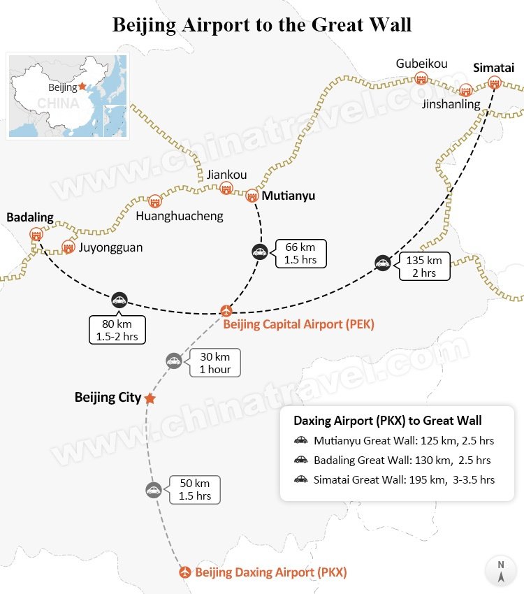 Beijing Airport to the Great Wall
