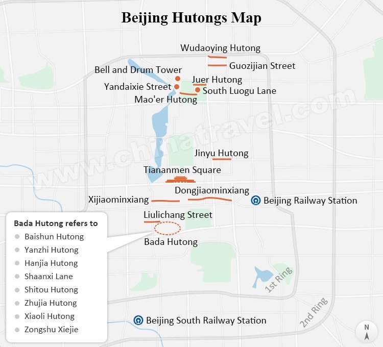 Beijing Hutong Map