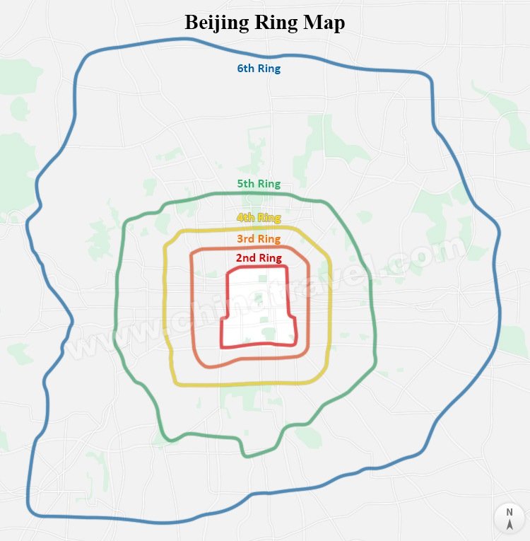 Beijing Ring Map