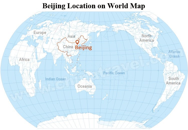 Beijing Location on World Map