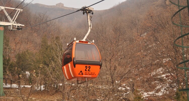 A Cable Car in Mutianyu