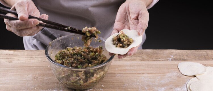 making dumpling