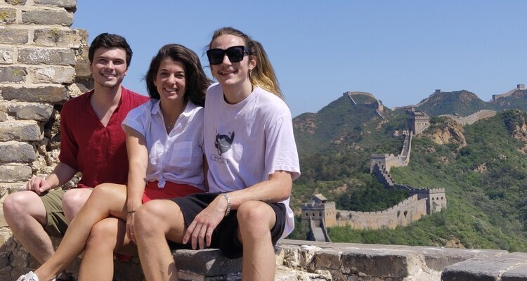 Our guests in the Great Wall of China