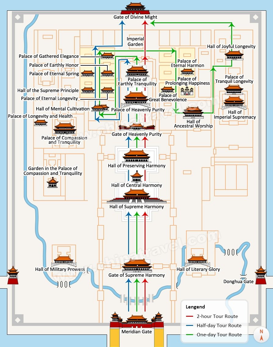 Forbidden City Map