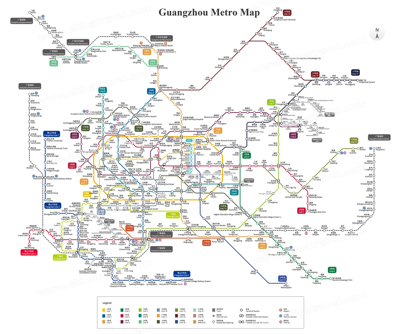 Guangzhou Metro Map