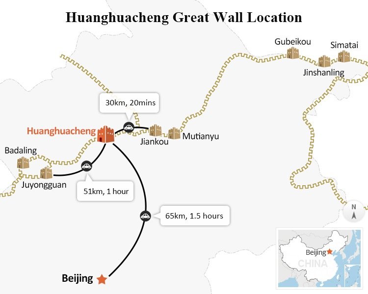 Huanghuachneg Great Wall Map