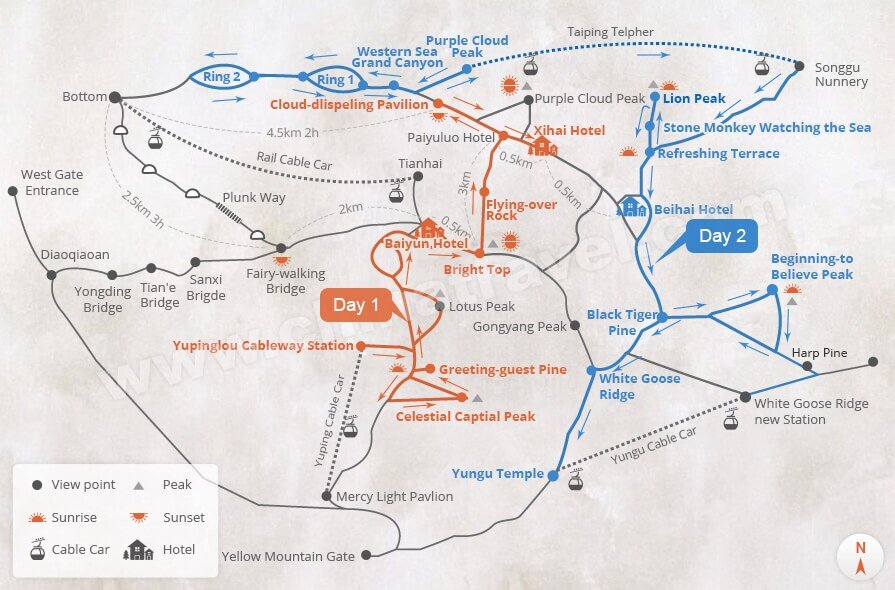 Two-Day Photography Tour Route