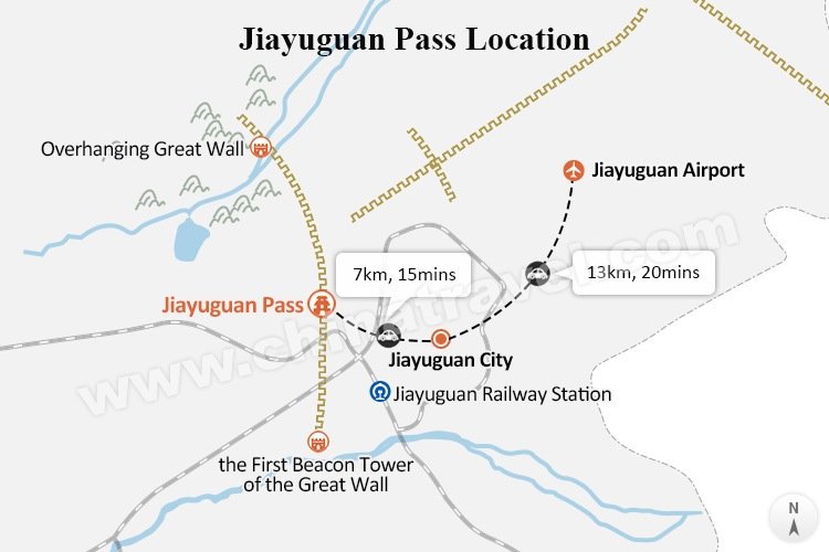 Jiayuguan Pass Location