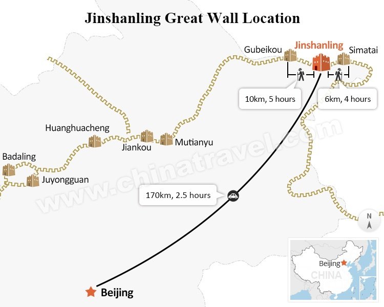 jinshanling great wall location