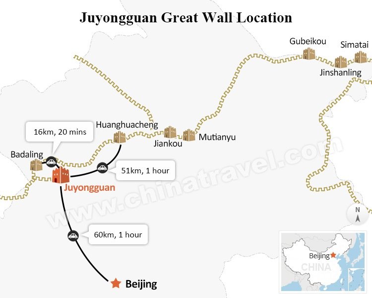 Juyongguan Great Wall Map