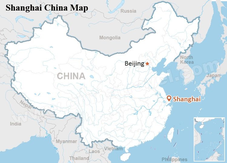 Shanghai China Map