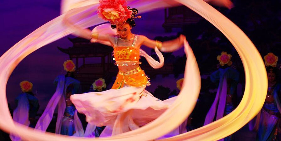 The dance performance at the Tang Dynasty