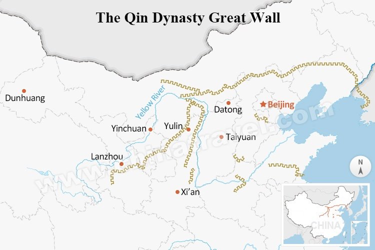 The Qin Dynasty Great Wall