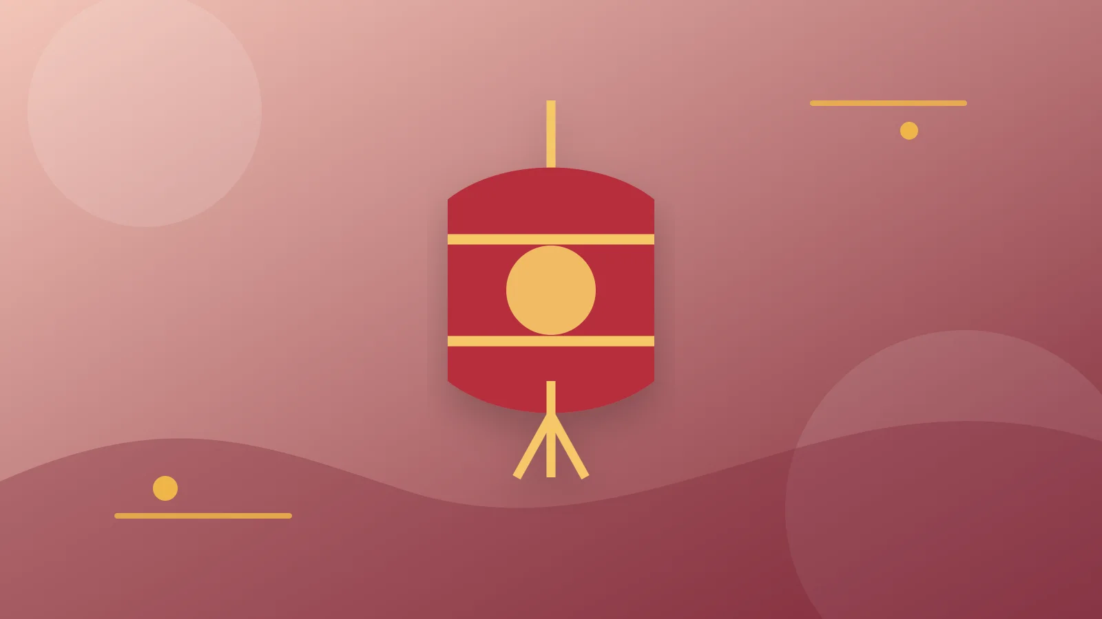 Original illustrated planning visual for Chinese New Year Fireworks; not a documentary photograph